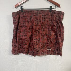 Nike ACG Shorts Mens Large Red Black Geometric Print Trail Hiking Y2K